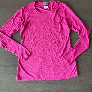 Vibrant Pink Long Sleeve Tee